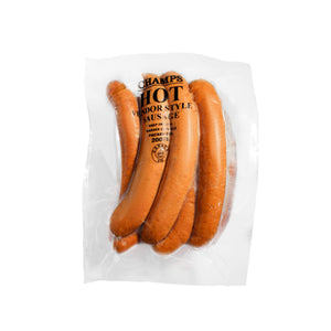 17 Champs premium 8 inch hot Italian vendor style sausages